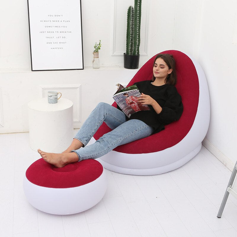 Pouf gonflable