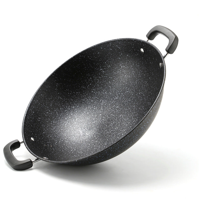 Poêle anti adhésive double oreille