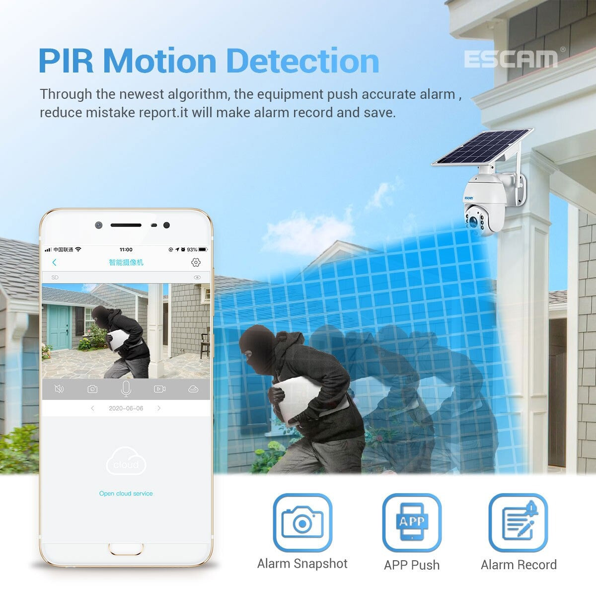 Camera solaire wifi