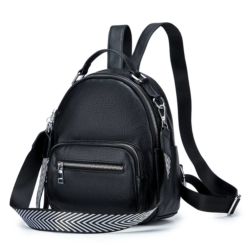 Sac à Dos en SimiliCuir Noir pour Femmes