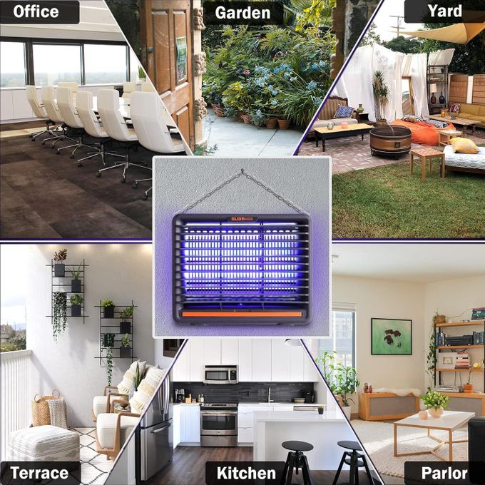 Lampe-piège a insectes volants anti-mouches électrique 6 W