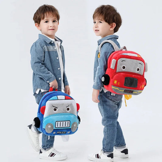 Sac peluche police maternelle