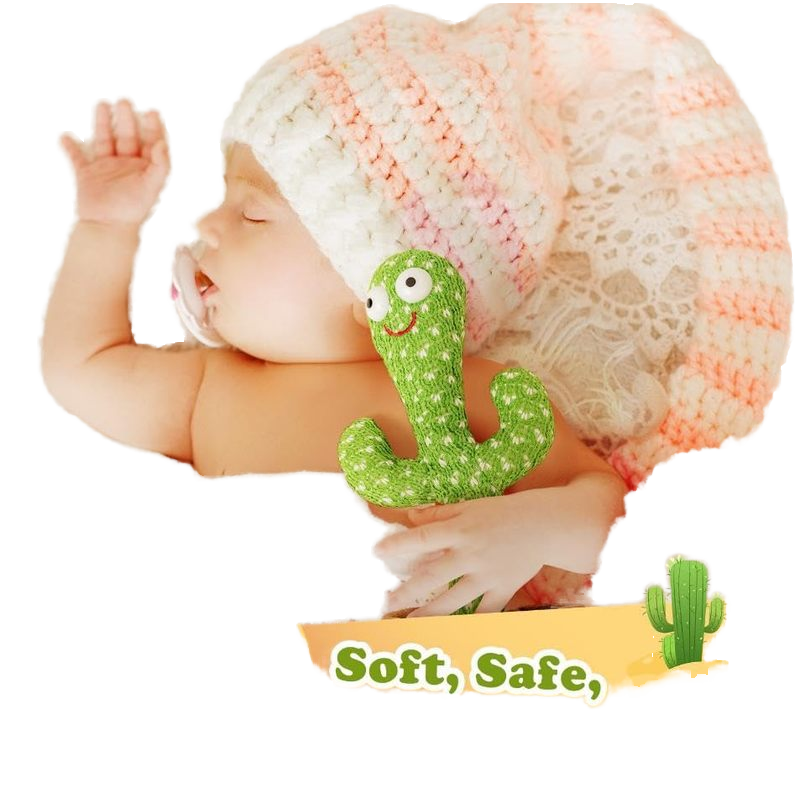 Poupée cactus parlant chantant musique en peluche drôle