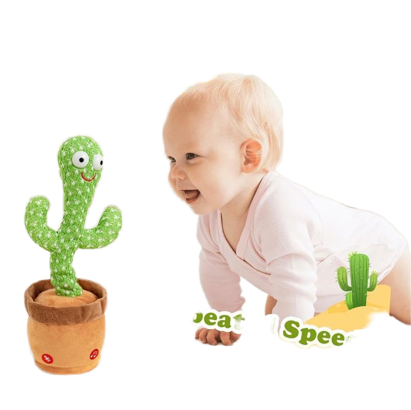 Poupée cactus parlant chantant musique en peluche drôle