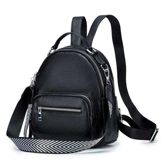 Sac à Dos en SimiliCuir Noir pour Femmes